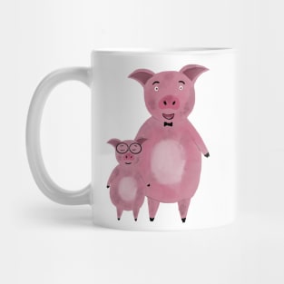 piggy dad and son Mug